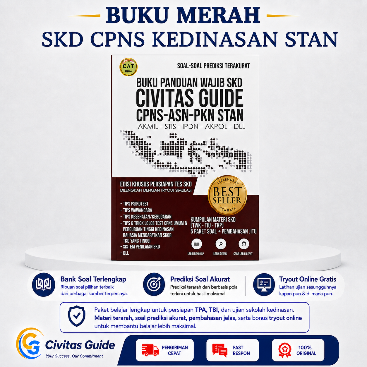 BUKU MERAH SKD CPNS KEDINASAN STAN